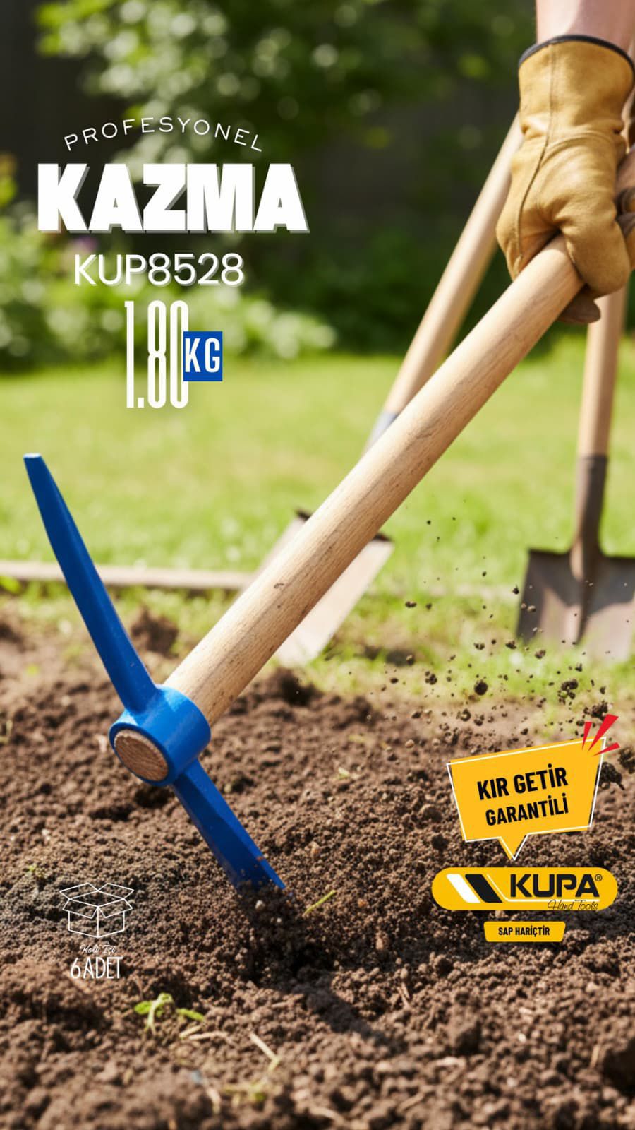 KUPA PRO. ÇELİK MAVİ KAZMA 1.8KG
